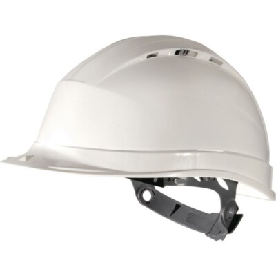 CASQUE DE CHANTIER DOUBLE COQUE AVEC VISIÈRE ESCAMOTABLE INTEGRÉE